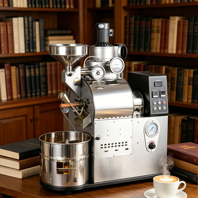 Equipment Of Coffee Shop - آلة تحميص القهوة مع صينية تبريد