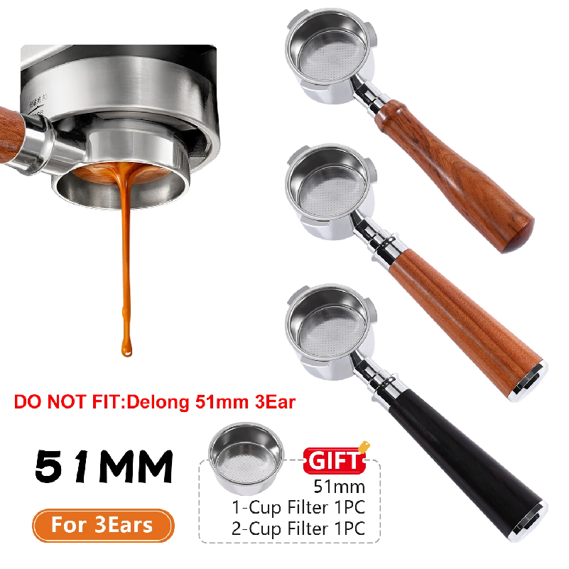Coffee Equipment For Home - فلتر قهوة بدون قاع 51 ملم