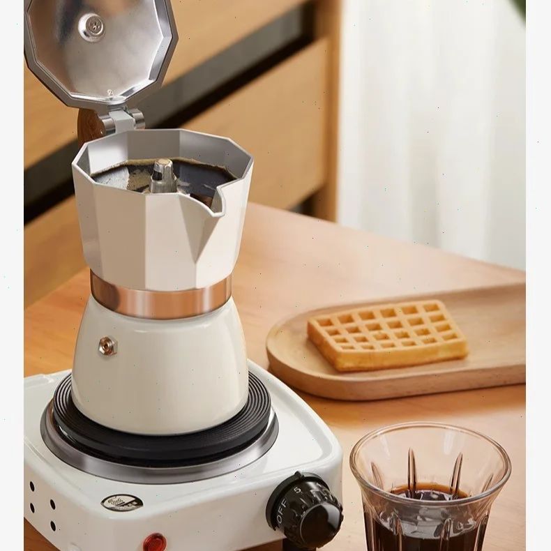 Coffee Equipment For Home - وعاء موكا مستدير القاع صمام واحد