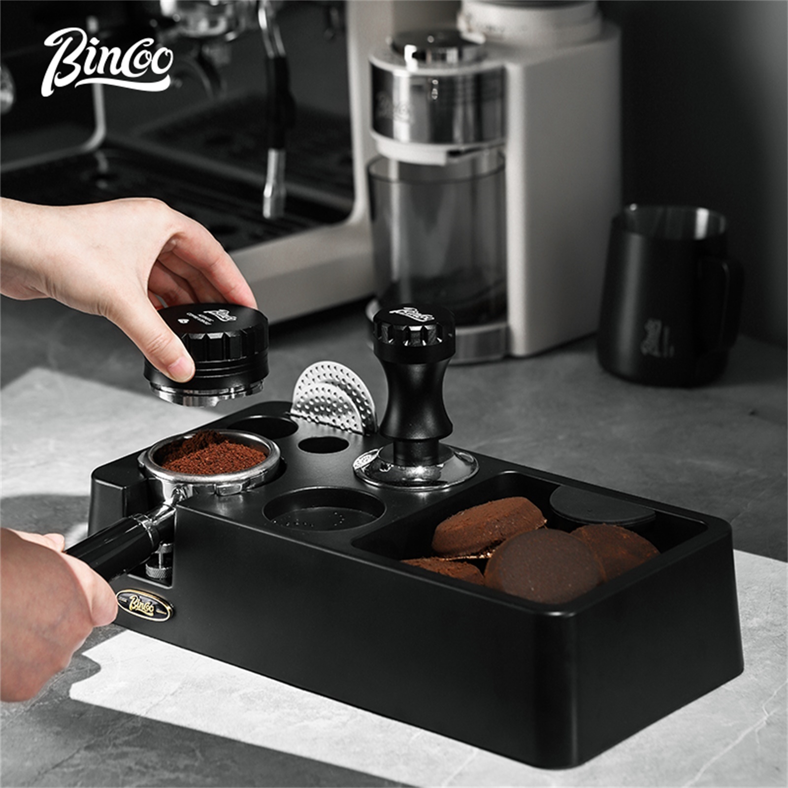 Bincoo موزع القهوة 51/58 مللي  - مراجعة Espresso Tamper Set وسعره