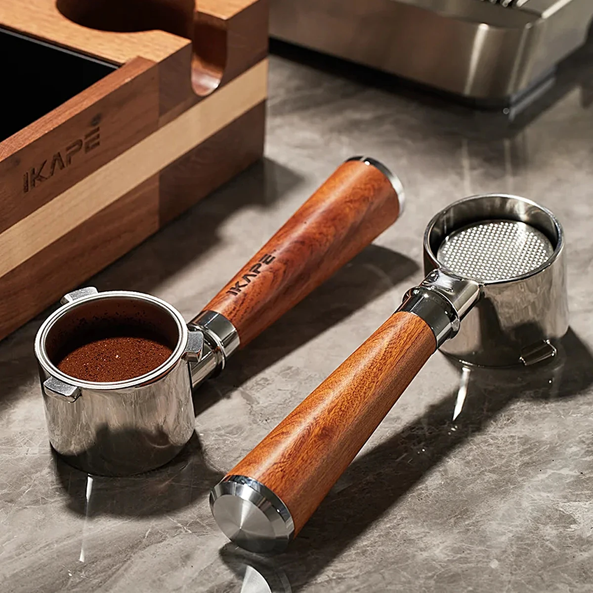 فلتر القهوة بدون قاع من IKAPE  - مراجعة Portafilter 58Mm وسعره