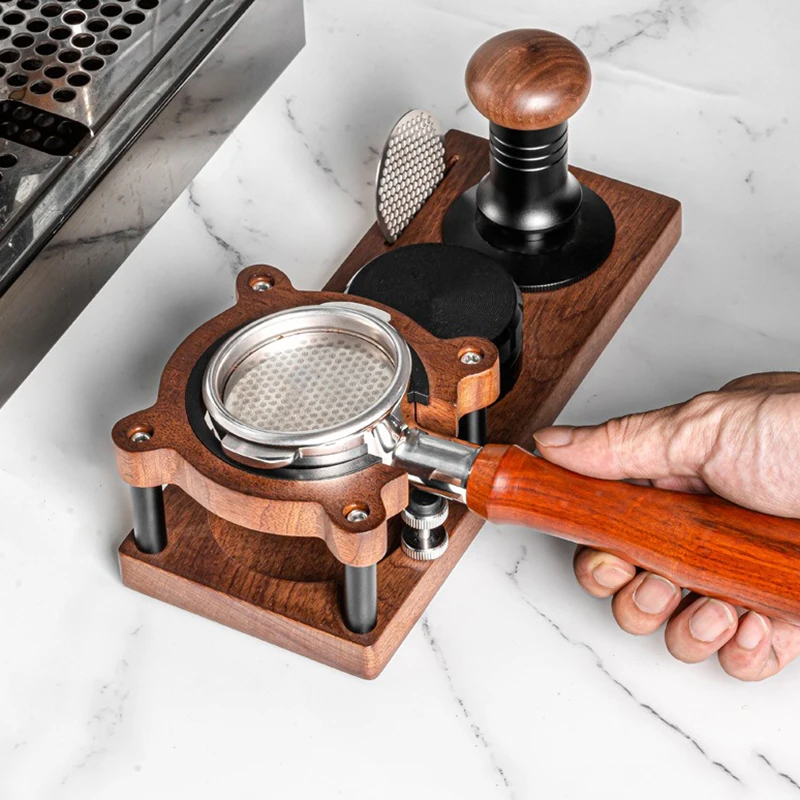 حامل قاعدة تعبئة وتخزين لمكبس  - مراجعة Espresso Tamper Set وسعره