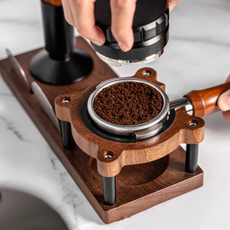 حامل قاعدة تعبئة وتخزين لمكبس  - مراجعة Espresso Tamper Set وسعره