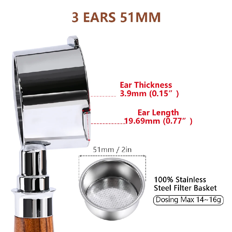 فلتر قهوة بدون قاع 51 ملم لـ H - مراجعة Coffee Equipment For Home وسعره