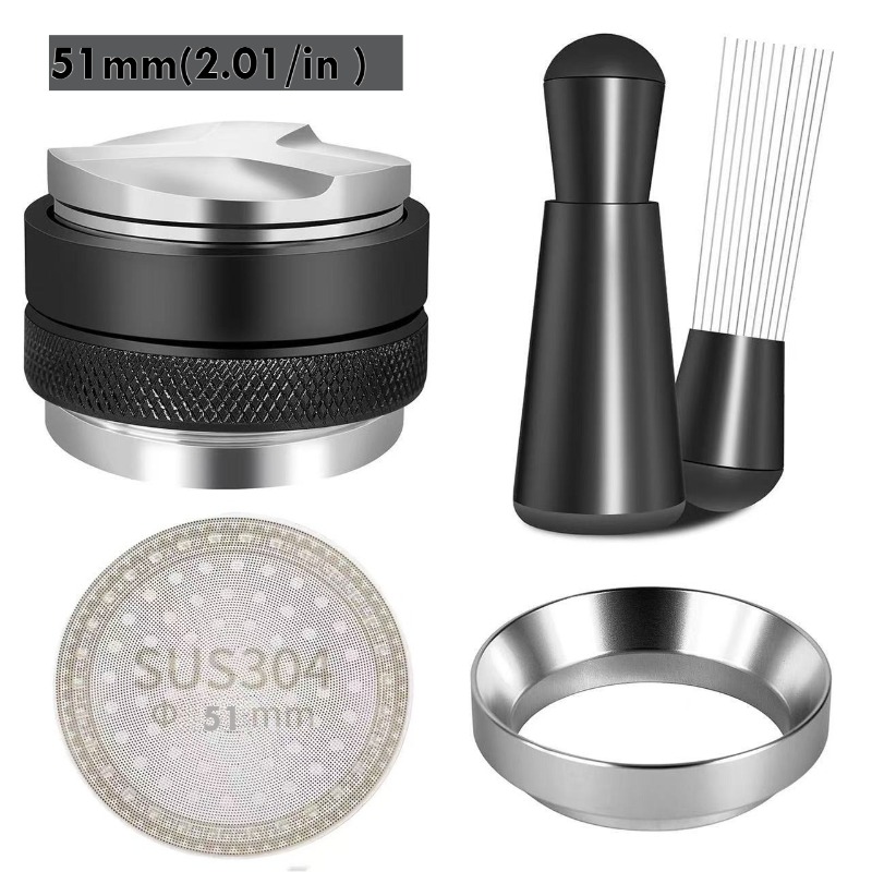 طقم إسبريسو 5 قطع مقاس 51/53/5 - مراجعة Espresso Tamper Set وسعره
