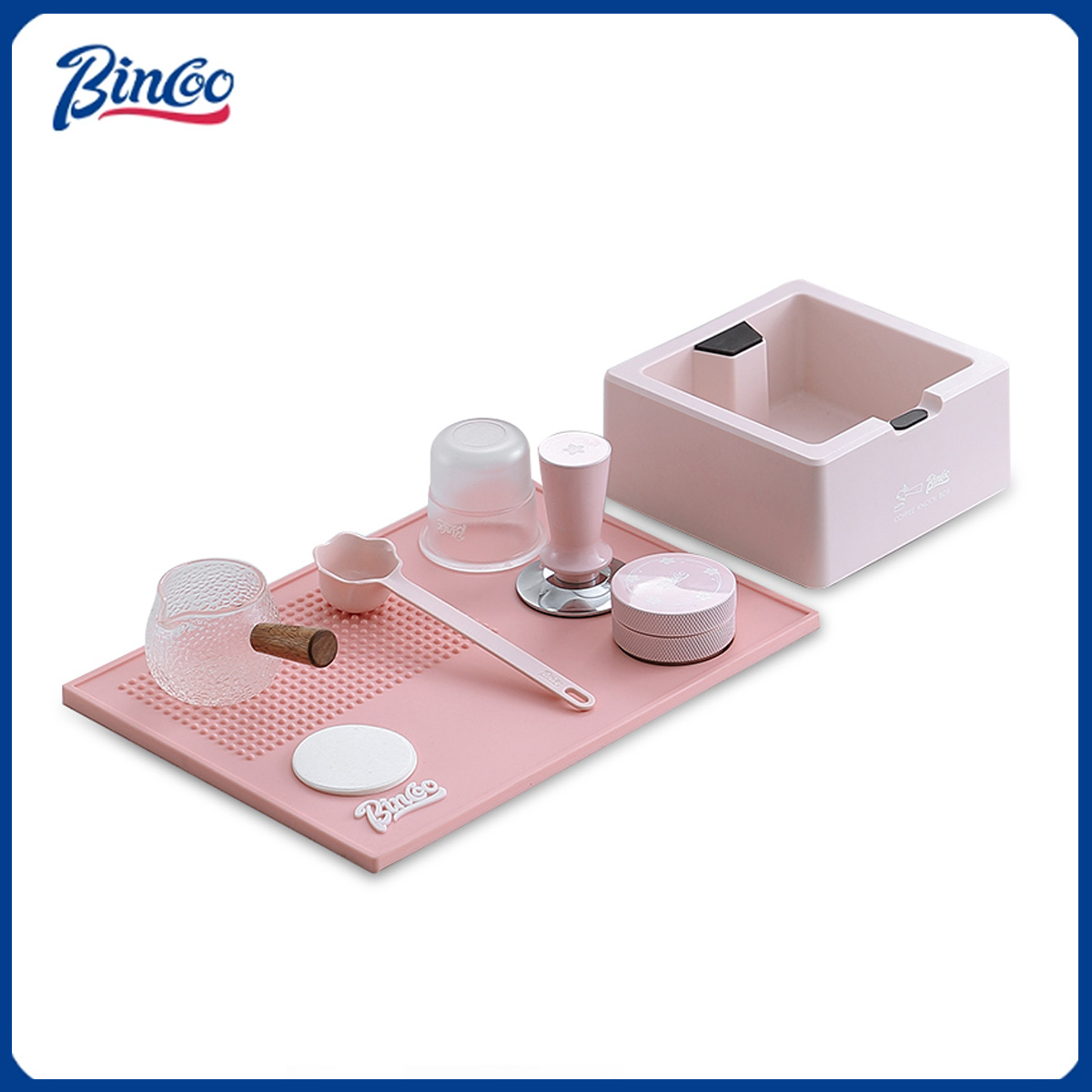 Bincoo الوردي اسبريسو 51 مللي  - مراجعة Espresso Tamper Set وسعره